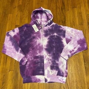 Tie Dye Hoodie Zip up
